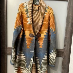 Wrangler Santa Fe Multicolored Duster w Toggle